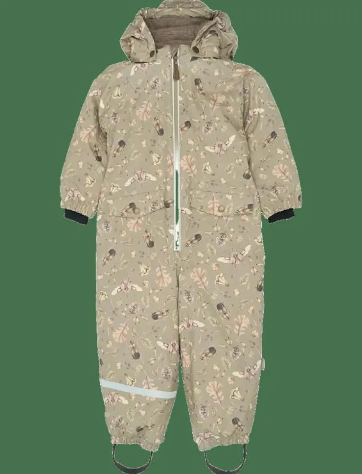 mikk-line PU Snow Suit Recycled - AOP - Overaller|Barn Overaller