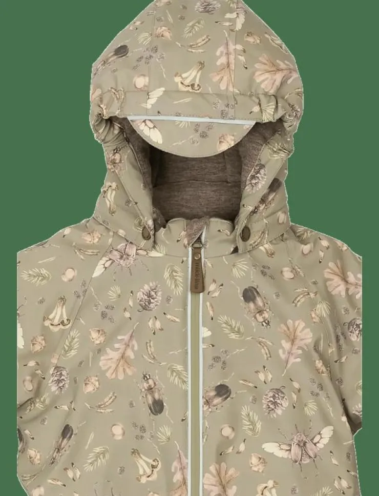 mikk-line PU Snow Suit Recycled - AOP - Overaller|Barn Overaller