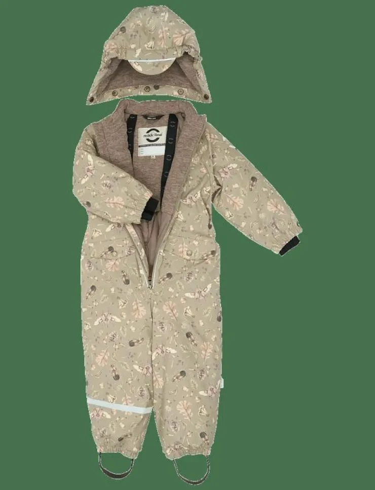 mikk-line PU Snow Suit Recycled - AOP - Overaller|Barn Overaller
