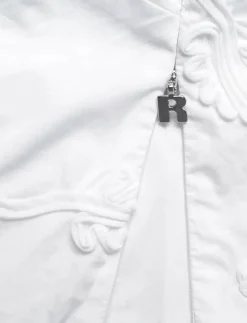 Kvinnor ROTATE Birger Christensen T-Shirts & Toppar|PUFF SLEEVE COTTON TOP - T-shirts