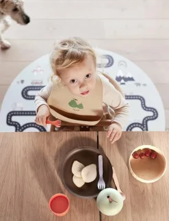 OYOY MINI Pullo Plate & Bowl - Set of 2 - Tallrikar|Barn Matdags|Matdags