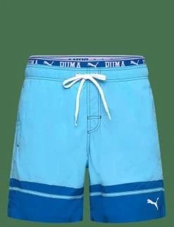 Puma Swim Badshorts|Badkläder|MEN COLOUR BLOCK MID SHORTS 1P - Badbyxor