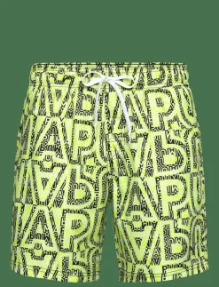 Puma Swim Badshorts|Badkläder|MEN PRINTED MID SHORTS 1P - Badbyxor