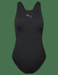 Kvinnor Puma Swim Badkläder|WOMEN RACEBACK SWIMSUIT 1P - Baddräkter