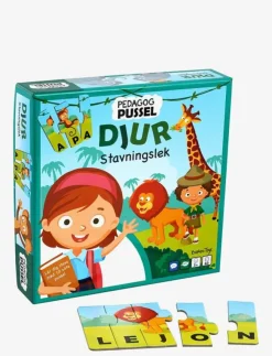 Barbo Toys Pussel Pedagog - Djur Stavingslek (SE) - Pedagogiskt pussel|Barn Pussel & Spel