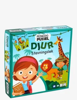 Barbo Toys Pussel Pedagog - Djur Stavingslek (SE) - Pedagogiskt pussel|Barn Pussel & Spel