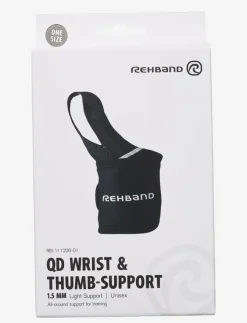 Kvinnor Rehband Sportutrustning|Sportutrustning|QD Wrist & Thumb Support Black - Handledsstöd