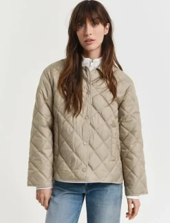 GANT QUILTED JACKET WITH COLLAR - Quiltade jackor|Kvinnor Jackor & Kappor