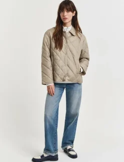 GANT QUILTED JACKET WITH COLLAR - Quiltade jackor|Kvinnor Jackor & Kappor