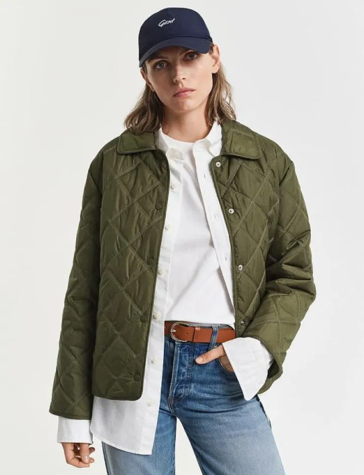 GANT QUILTED JACKET WITH COLLAR - Quiltade jackor|Kvinnor Plus Size & Curvy