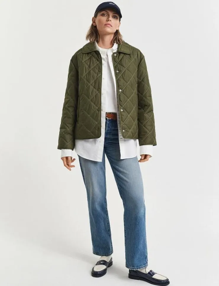 GANT QUILTED JACKET WITH COLLAR - Quiltade jackor|Kvinnor Plus Size & Curvy