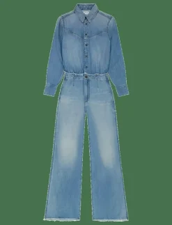 Kvinnor Wrangler Jumpsuits|RADIATING COVERALL - Utsvängda jeans
