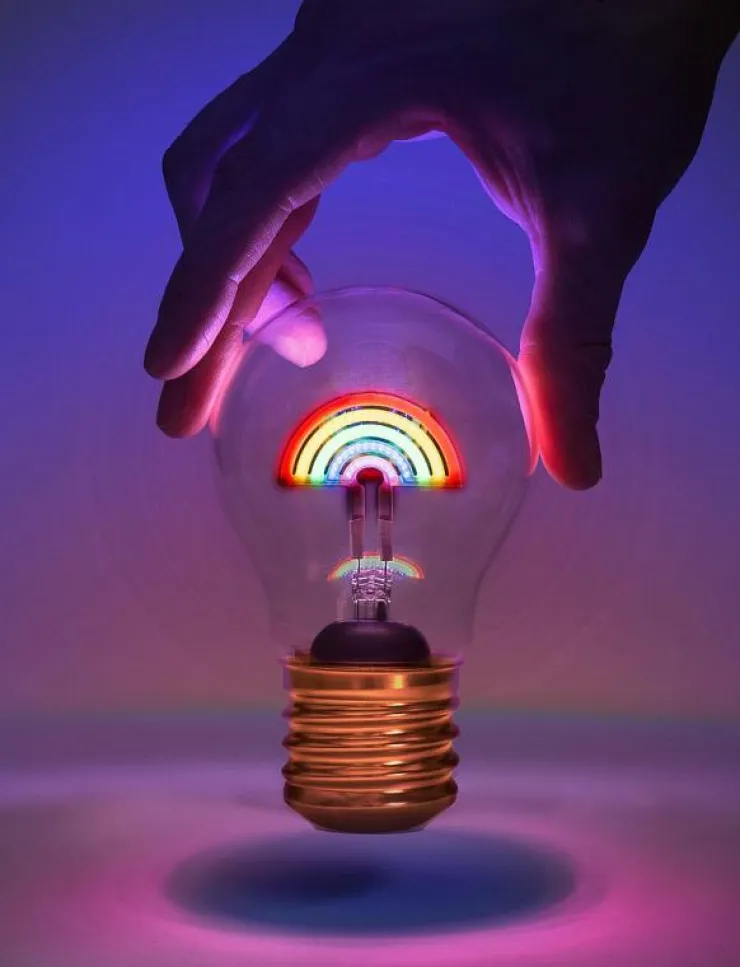 Suck UK Rainbow Lampa - Glödlampor| Glödlampor