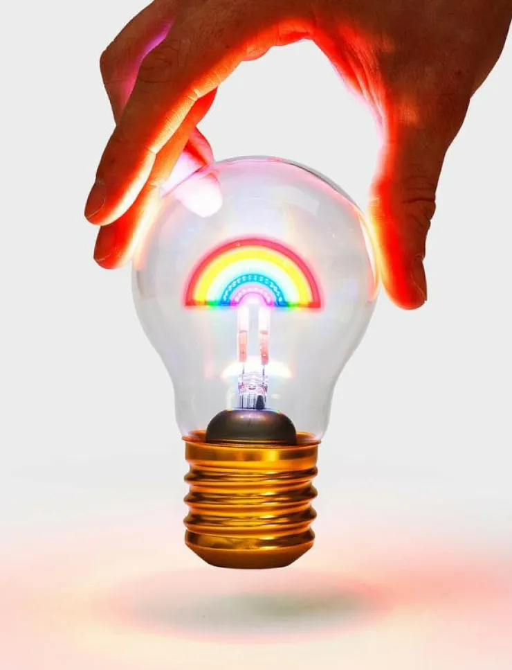 Suck UK Rainbow Lampa - Glödlampor| Glödlampor