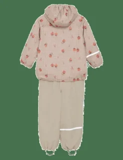CeLaVi Rainwear Set - AOP, w. fleece - Regnställ|Barn Regnkläder