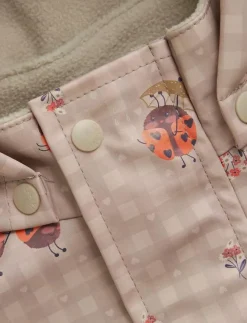 CeLaVi Rainwear Set - AOP, w. fleece - Regnställ|Barn Regnkläder