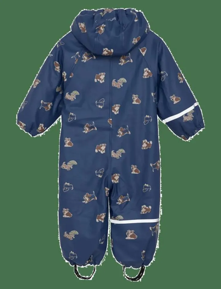 CeLaVi Rainwear Suit - AOP, w. fleece - Regnoveraller|Barn Overaller