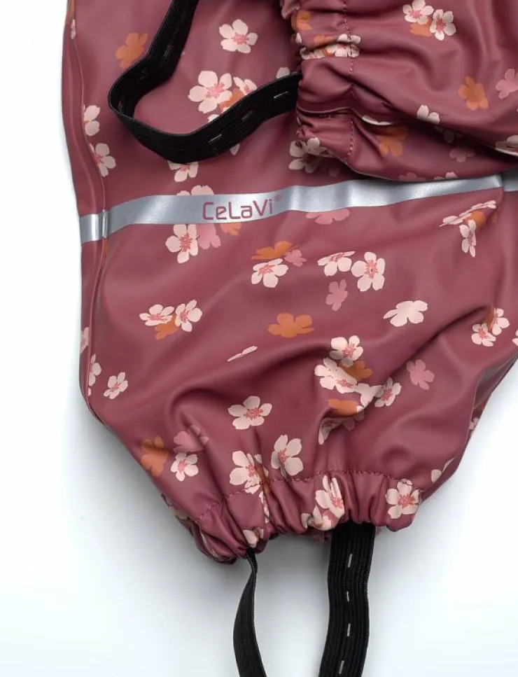 CeLaVi Rainwear Suit - AOP, w. fleece - Regnoveraller|Barn Overaller