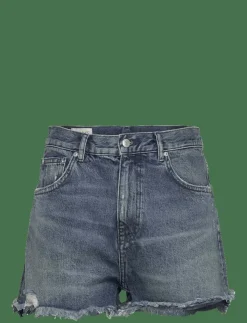 Kvinnor GANT Shorts|RAW HEM JEANS SHORTS - Jeansshorts