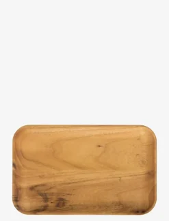 Aida RAW Teak - rektangulær frokosttallerken 1 stk 23,7x14.9x1,8 cm - Serveringsfat & Uppläggningsfat| Serveringsfat
