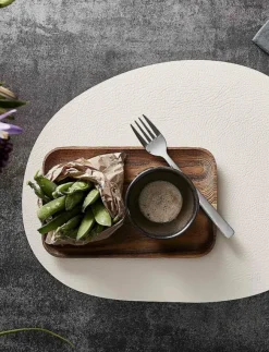 Aida RAW Teak - rektangulær frokosttallerken 1 stk 23,7x14.9x1,8 cm - Serveringsfat & Uppläggningsfat| Serveringsfat