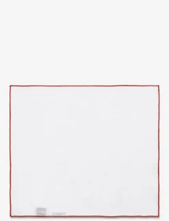 AN IVY Red Borders Pocket Square - Näsdukar| Slipsar & Accessoarer