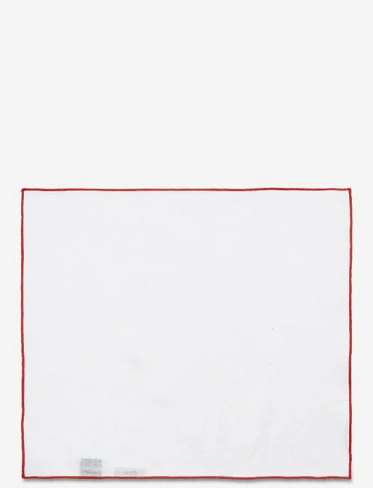 AN IVY Red Borders Pocket Square - Näsdukar| Slipsar & Accessoarer