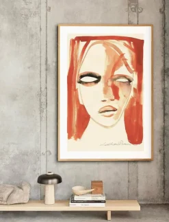 Paper Collective Red Portrait - 30x40 cm - Illustrationer| Posters & Ramar