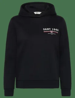 Kvinnor GANT Sweatshirts|REG GRAPHIC HOODIE - Huvtröjor