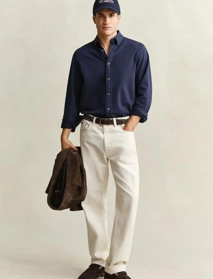 GANT Skjortor|REG JERSEY PIQUE STRETCH SHIRT - Casual skjortor