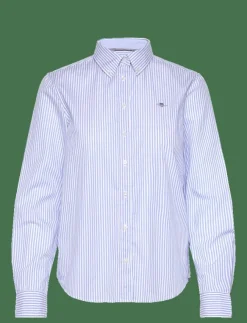GANT REG POPLIN BANKER STRIPED SHIRT - Långärmade|Kvinnor Plus Size & Curvy