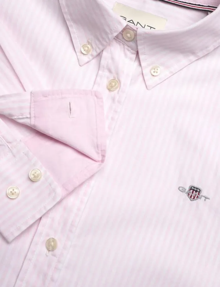 GANT REG POPLIN BANKER STRIPED SHIRT - Långärmade|Kvinnor Blusar & Skjortor