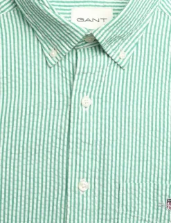 GANT REG SEERSUCKER STRIPE SS SHIRT - Kortärmade| Skjortor