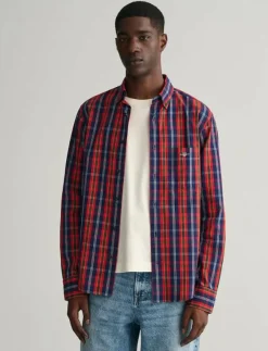 GANT REG UT ARCHIVE POPLIN CHECK SHIRT - Rutiga skjortor| Skjortor