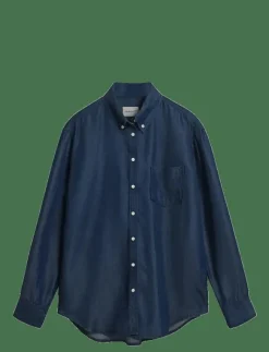 GANT REL INDIGO SHIRT - Jeansskjortor|Kvinnor Denimkläder|Blusar & Skjortor