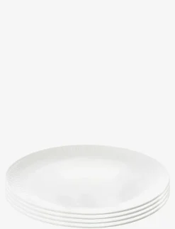 Aida Tallrikar|Relief - middags tallerken porcelæn 4 stk 27 cm gaveæske - Mattallrikar
