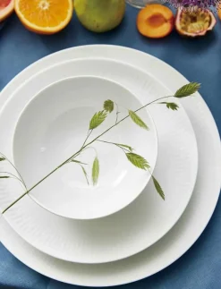 Aida Tallrikar|Relief - suppe tallerken porcelæn 4 stk 22 cm gaveæske - Djupa tallrikar