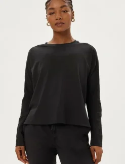 Girlfriend Collective Reset Long Sleeve Tee - Långärmade tröjor|Kvinnor Toppar & T-Shirts