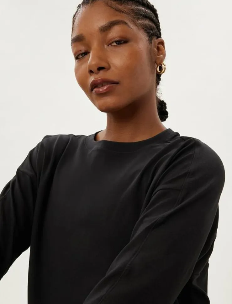 Girlfriend Collective Reset Long Sleeve Tee - Långärmade tröjor|Kvinnor Toppar & T-Shirts