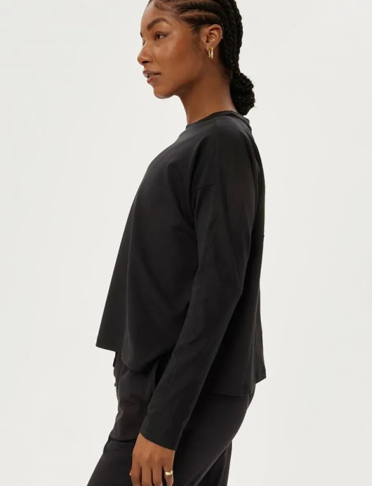 Girlfriend Collective Reset Long Sleeve Tee - Långärmade tröjor|Kvinnor Toppar & T-Shirts