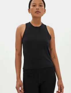 Girlfriend Collective Reset Train Relaxed Tank - Linnen|Kvinnor Toppar & T-Shirts