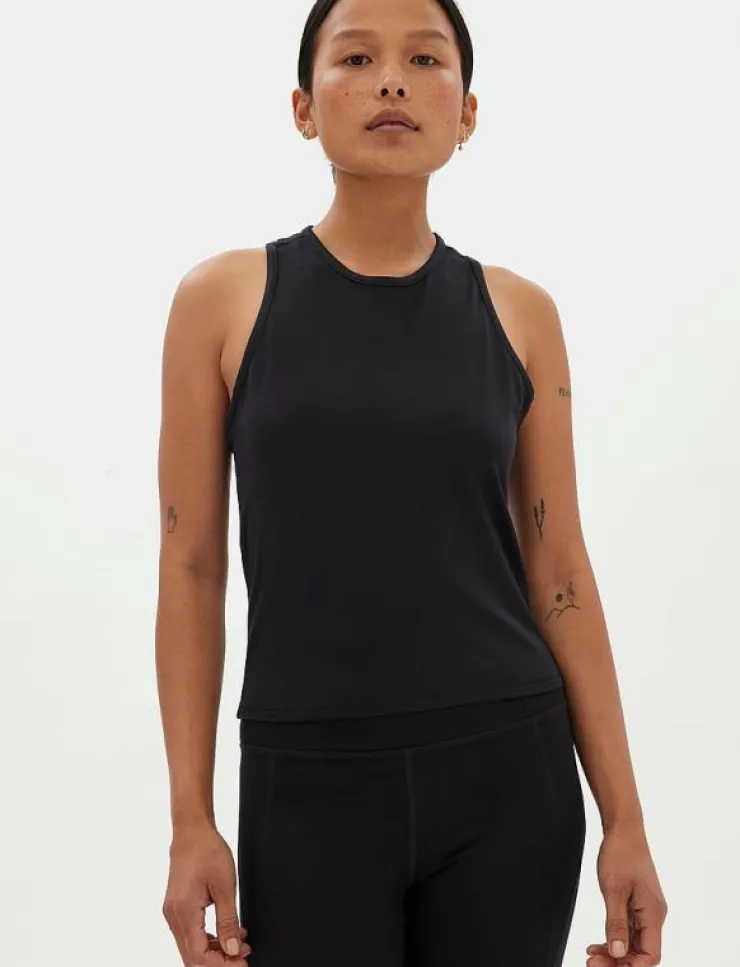 Girlfriend Collective Reset Train Relaxed Tank - Linnen|Kvinnor Toppar & T-Shirts