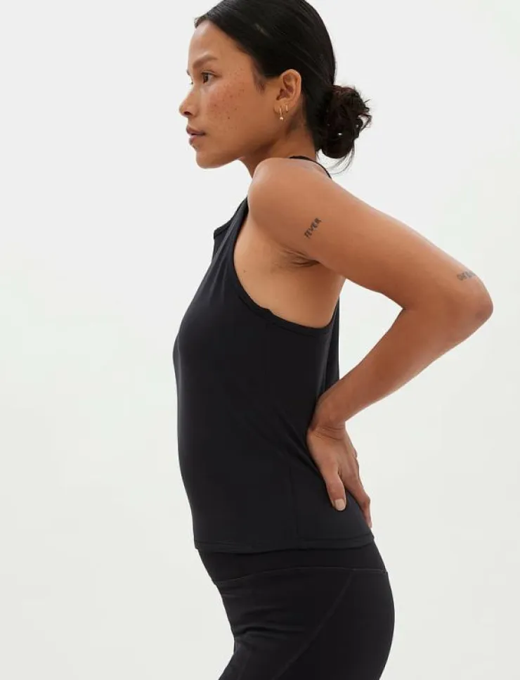 Girlfriend Collective Reset Train Relaxed Tank - Linnen|Kvinnor Toppar & T-Shirts