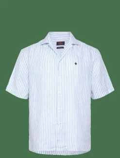 Morris Resort Linen SS Shirt-Relaxed Fit - Linneskjortor| Skjortor