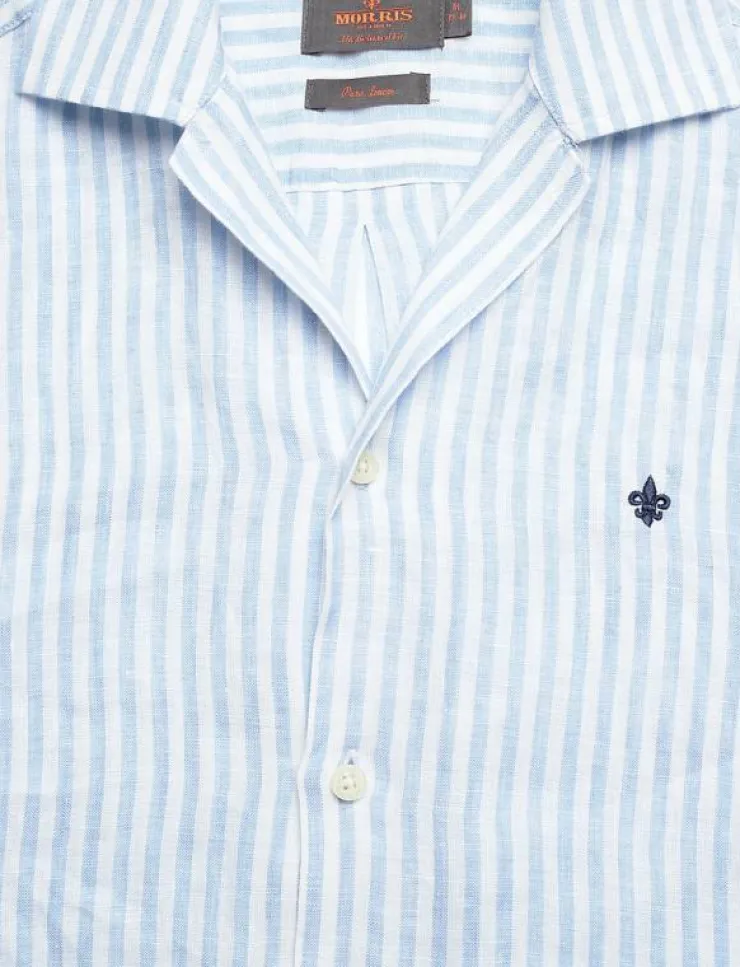Morris Resort Linen SS Shirt-Relaxed Fit - Linneskjortor| Skjortor