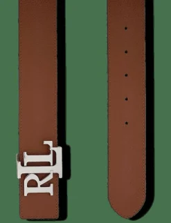 Lauren Ralph Lauren Reversible Pebbled Leather Wide Belt - Skärp|Kvinnor Bälten