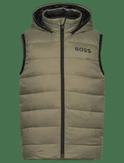 BOSS REVERSIBLE PUFFER JACKET - Väst|Barn Västar