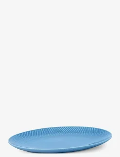 Lyngby Porcelæn Serveringsfat|Rhombe Color Oval serveringsfat 28.5x21.5 blå - Serveringsfat & Uppläggningsfat