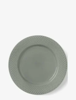 Lyngby Porcelæn Tallrikar|Rhombe Earth Lunchtallrik Ø21 cm - Mattallrikar