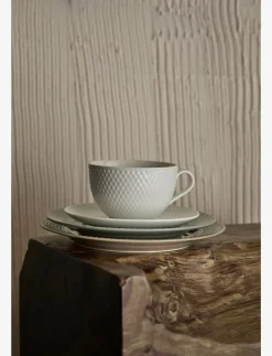 Lyngby Porcelæn Tallrikar|Rhombe Earth Lunchtallrik Ø21 cm - Mattallrikar